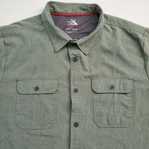 Zeroxposur ButtonUp Mens Lightweight Stretch Comfort Travel Shirt UV Protect XXL